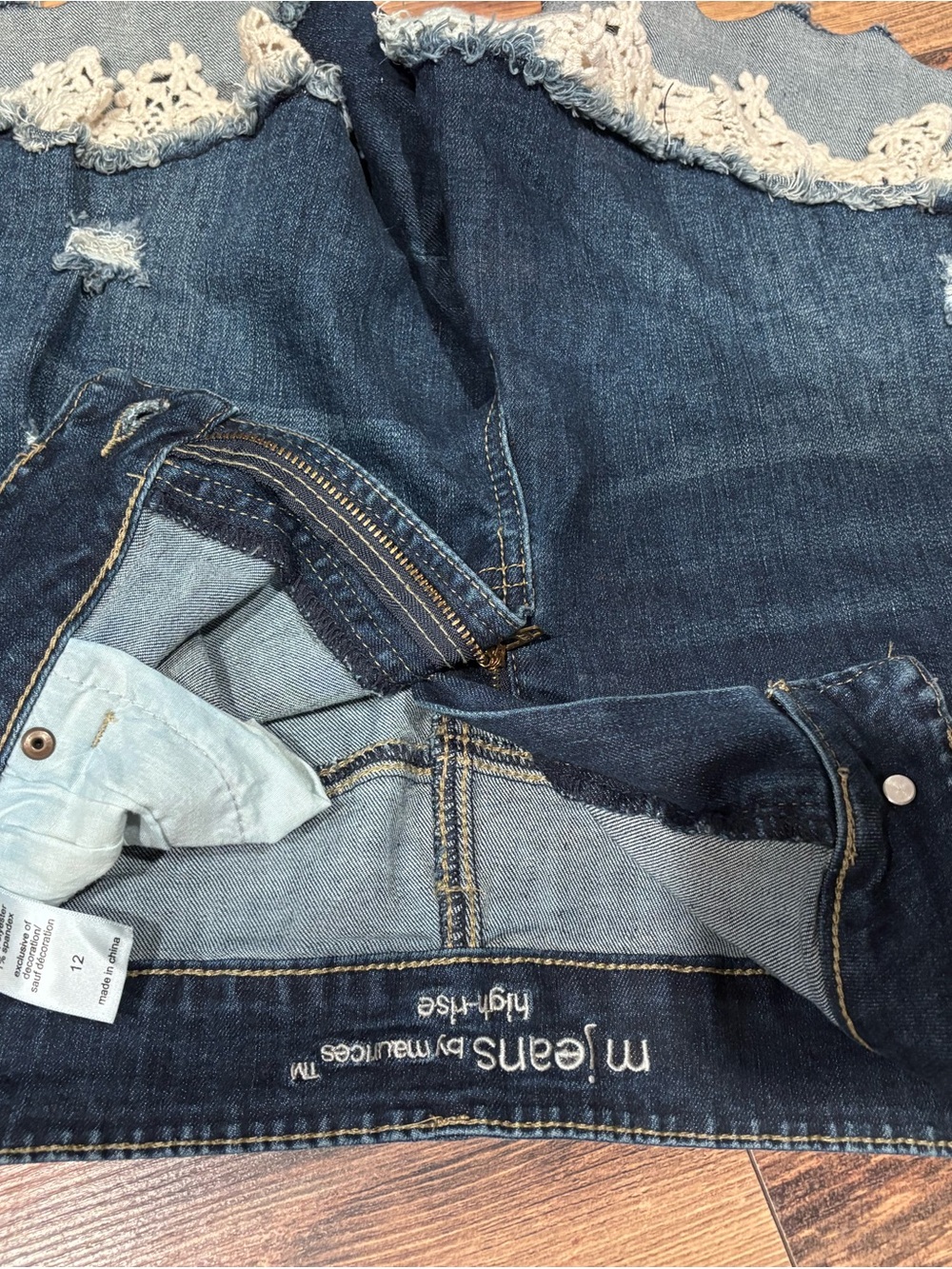 Maurices Dark Blue Denim Jeans - High Rise - Picture 3 of 3